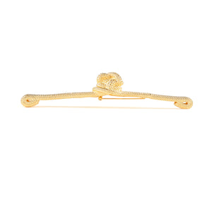 Knot Brooch - Gold - Oversized