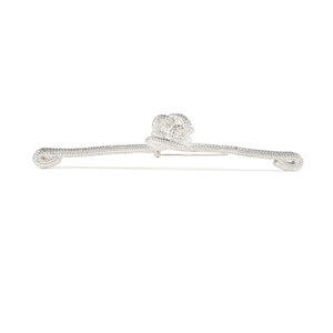 Knot Brooch - Silver - Oversized