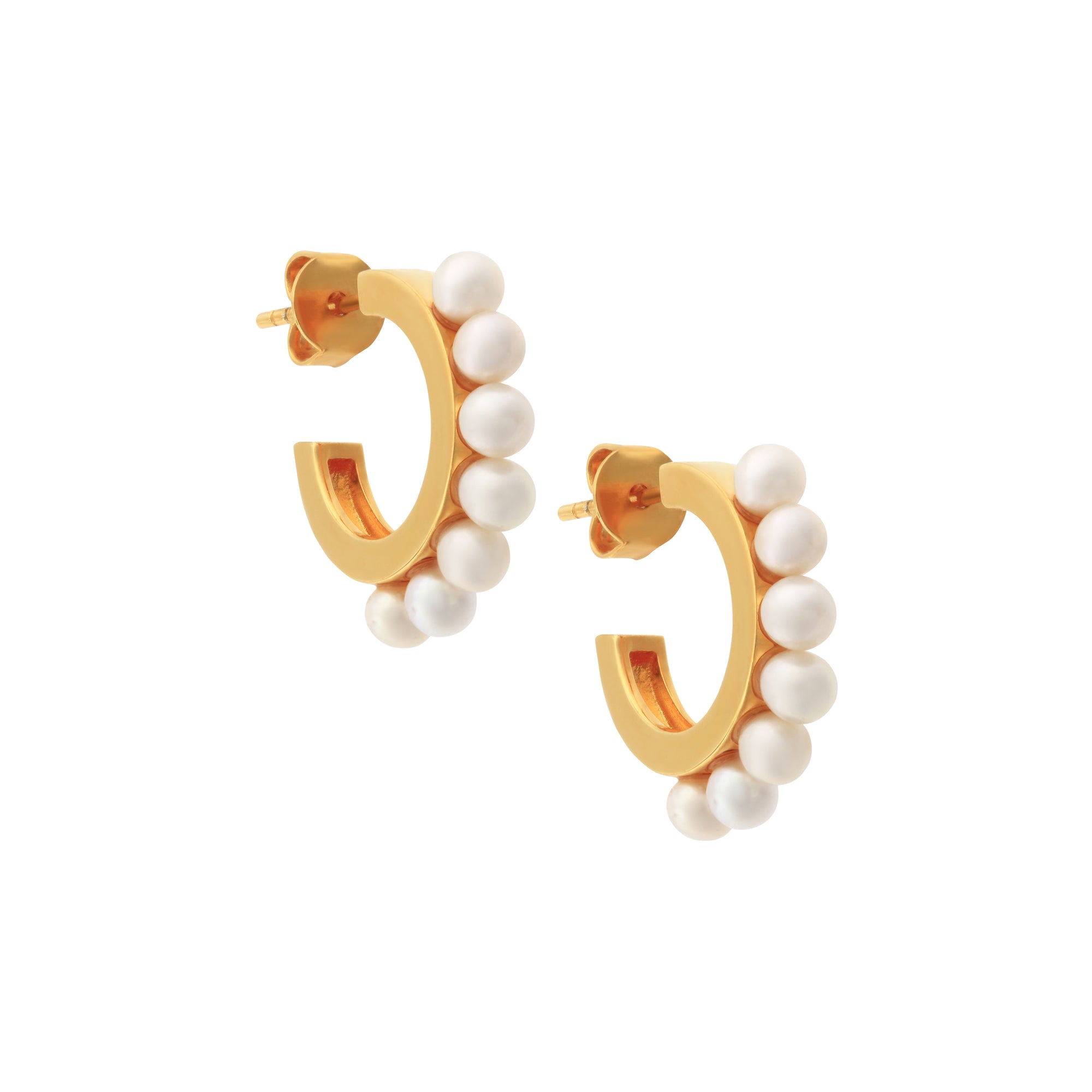 Voyage_II Pearl Earrings - Gold