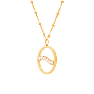 Voyage_II Pearl Necklace- Gold
