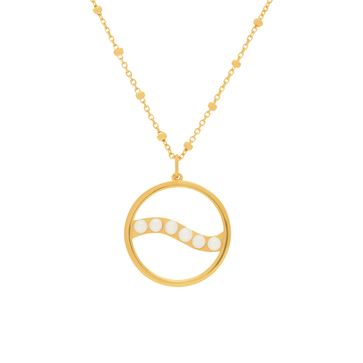 Voyage_II Pearl Necklace- Gold