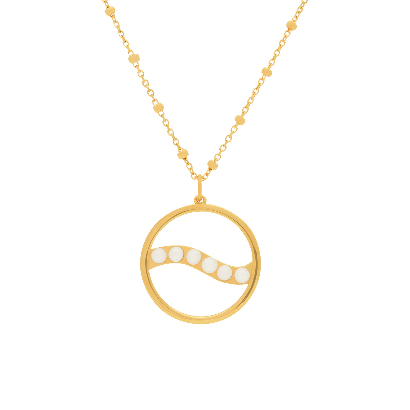 Voyage_II Pearl Necklace- Gold