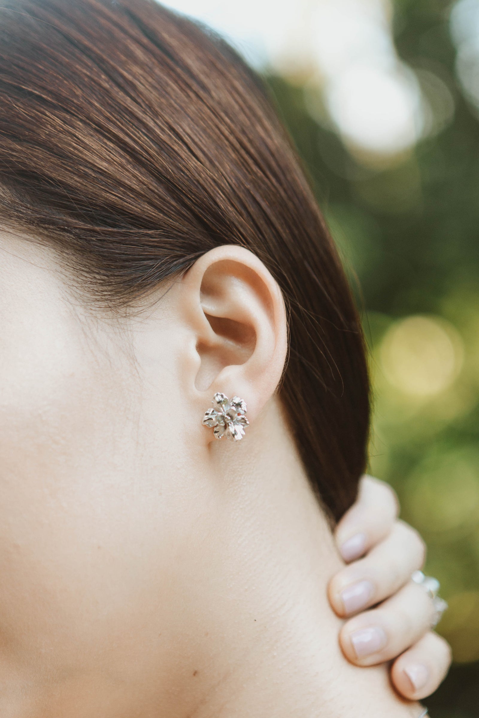 Orchid Stud Earrings