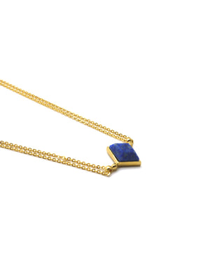 Euclidean Necklace - Gold - Lapis Lazuli