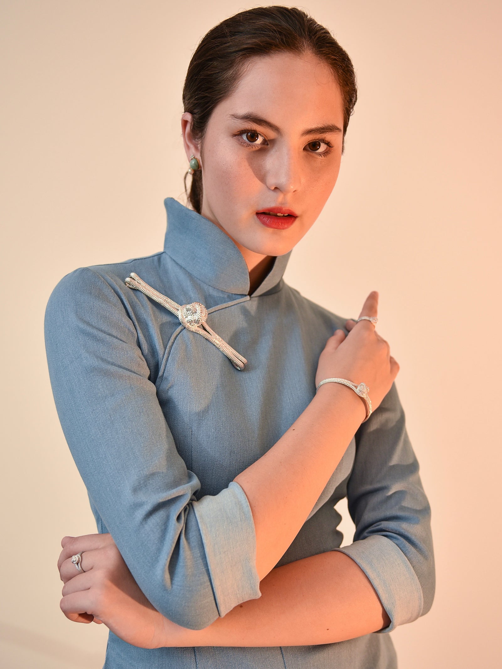 Knot Brooch - Silver - Oversized