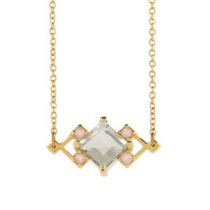 Reconceptions Petite Necklace - Gold - Green