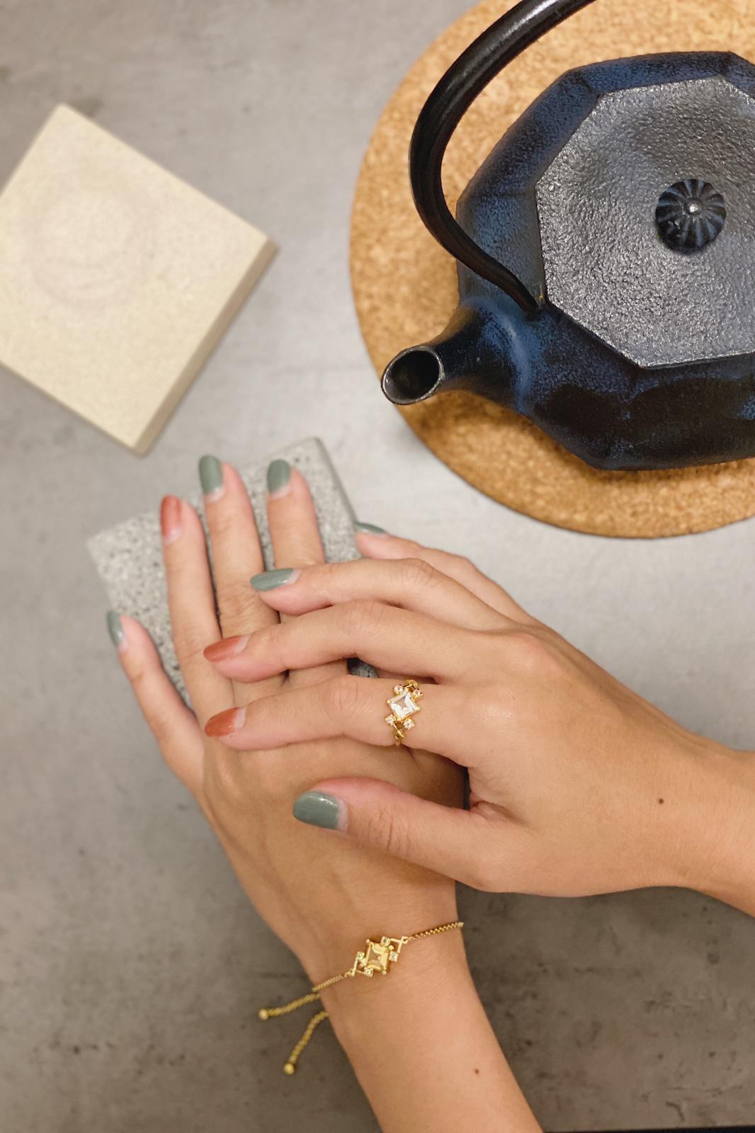 Reconceptions Ring - Gold - Green