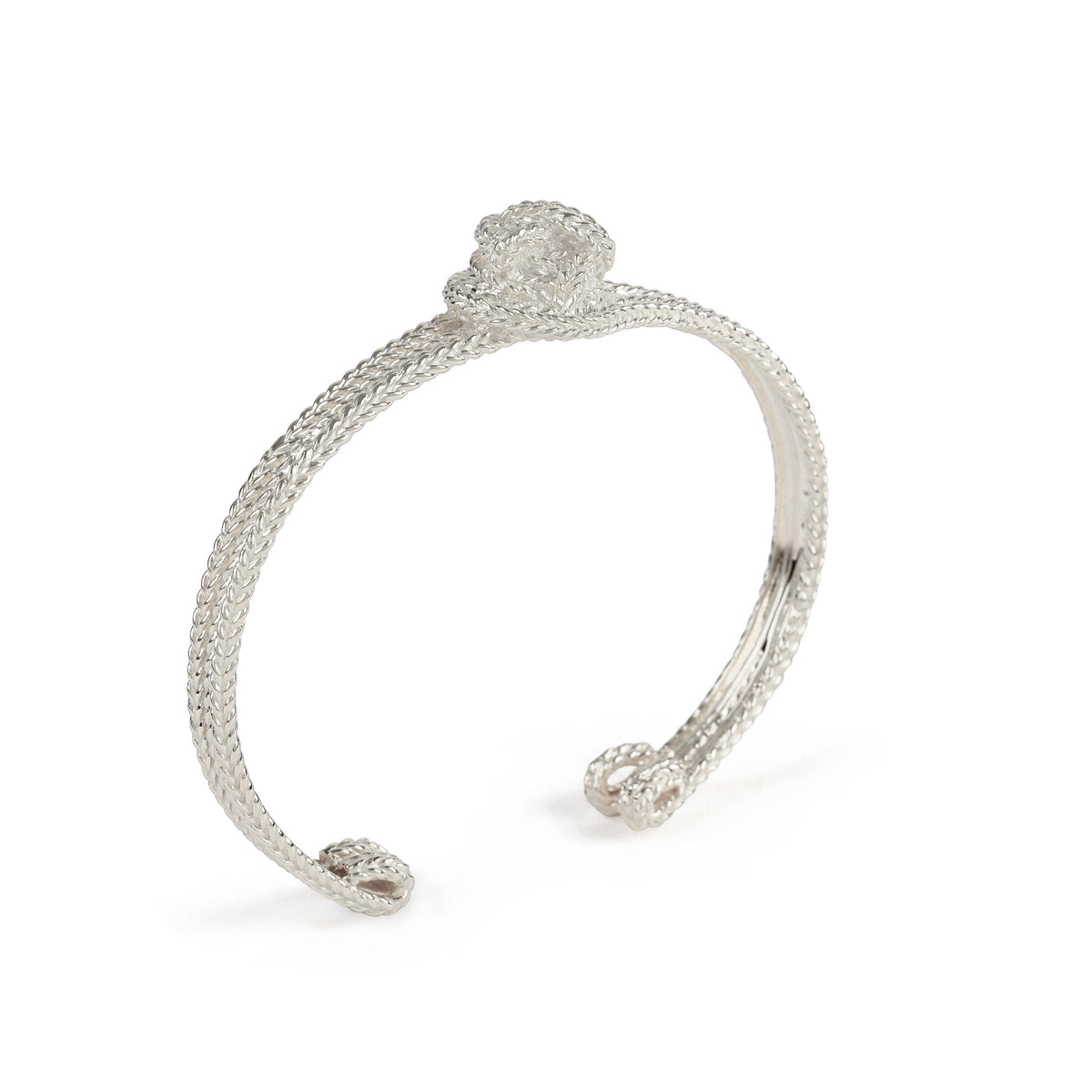 Knot Bangle - Silver