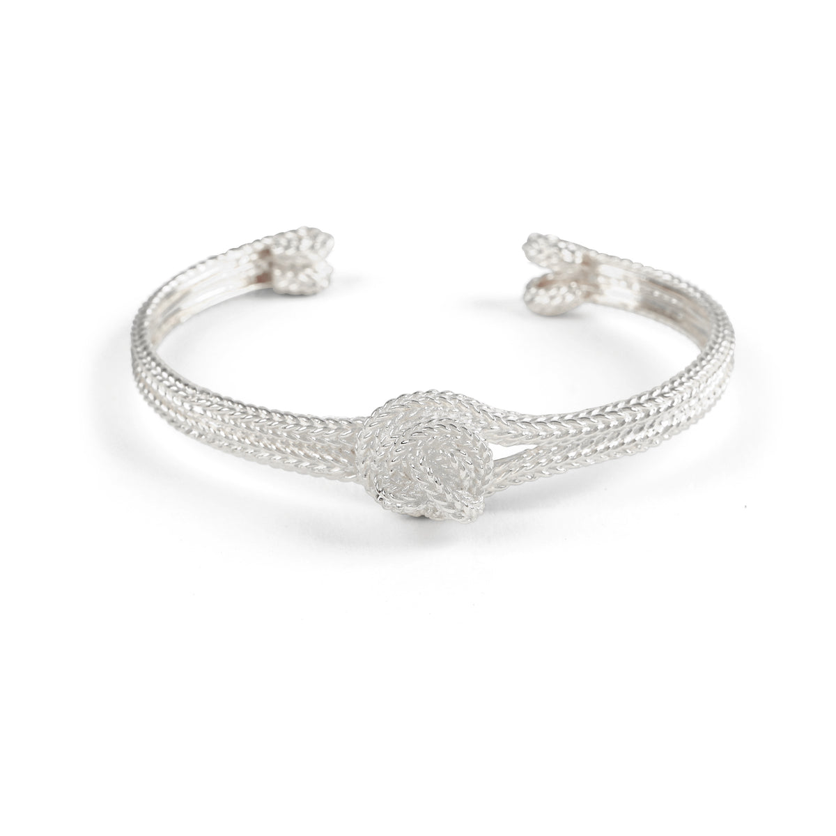 Knot Bangle - Silver
