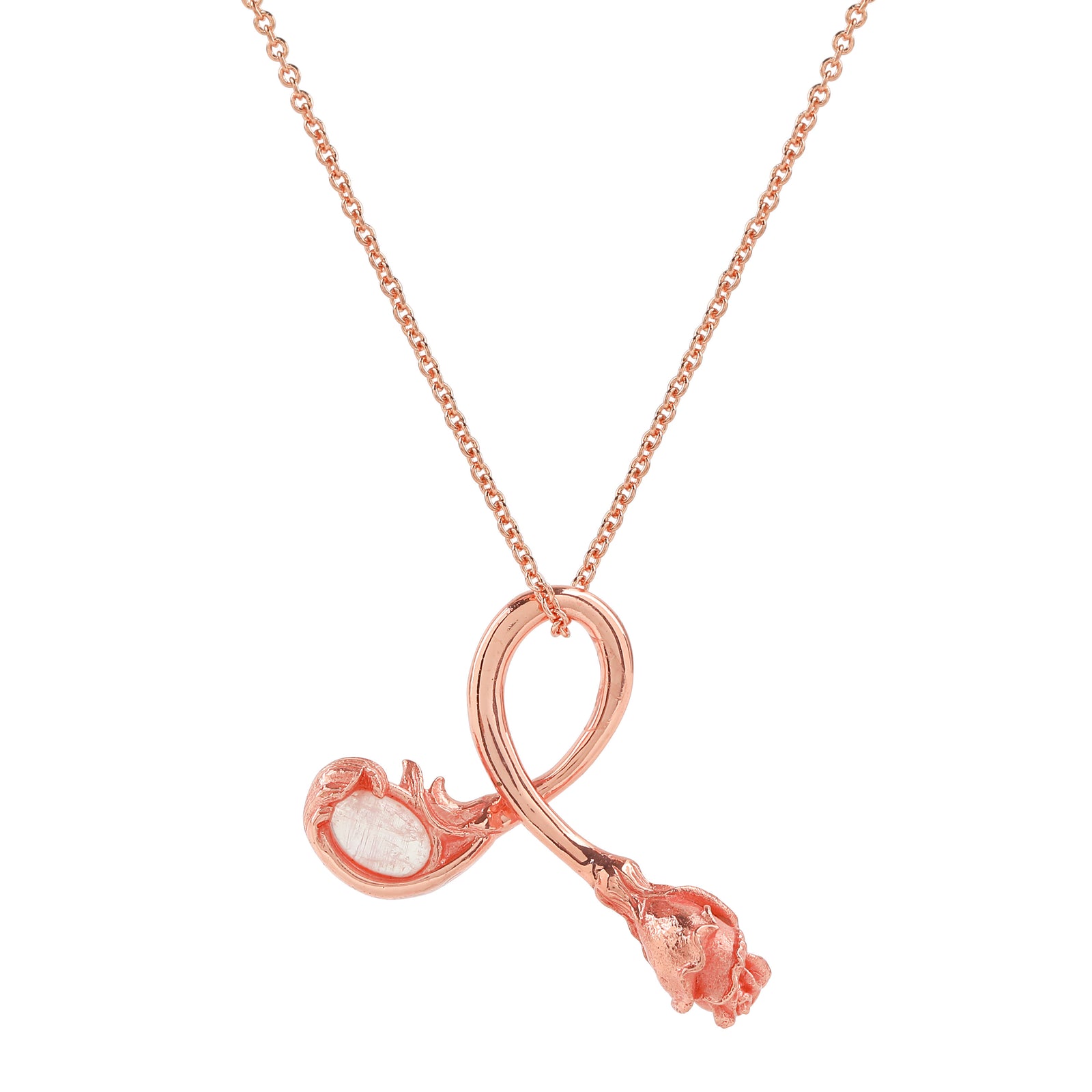 Rose Necklace - Pink