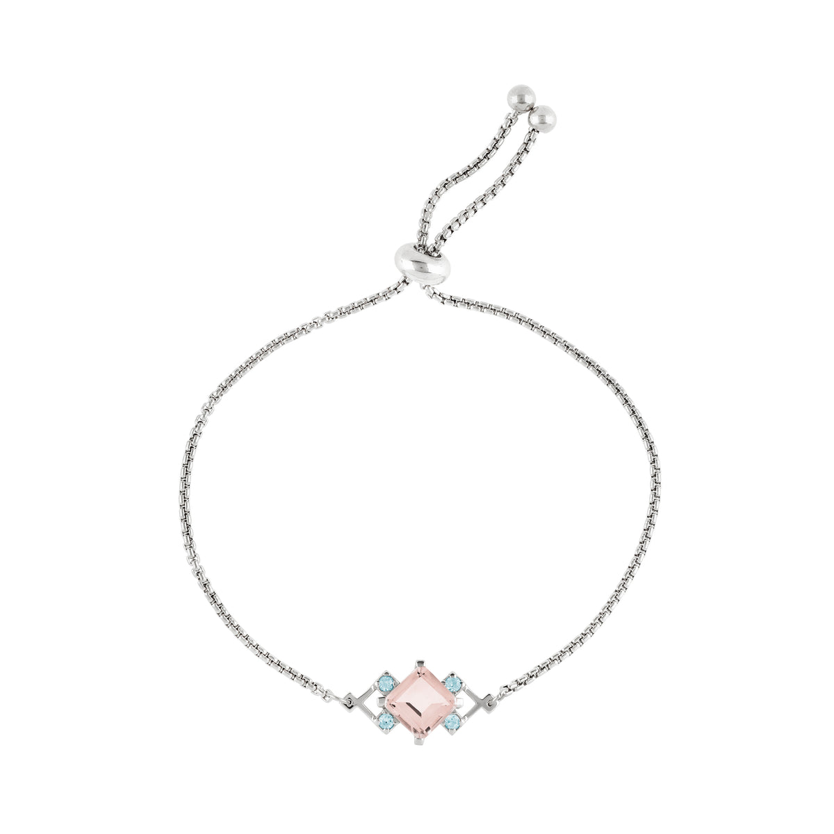 Reconceptions Bracelet - Rhodium - Pink