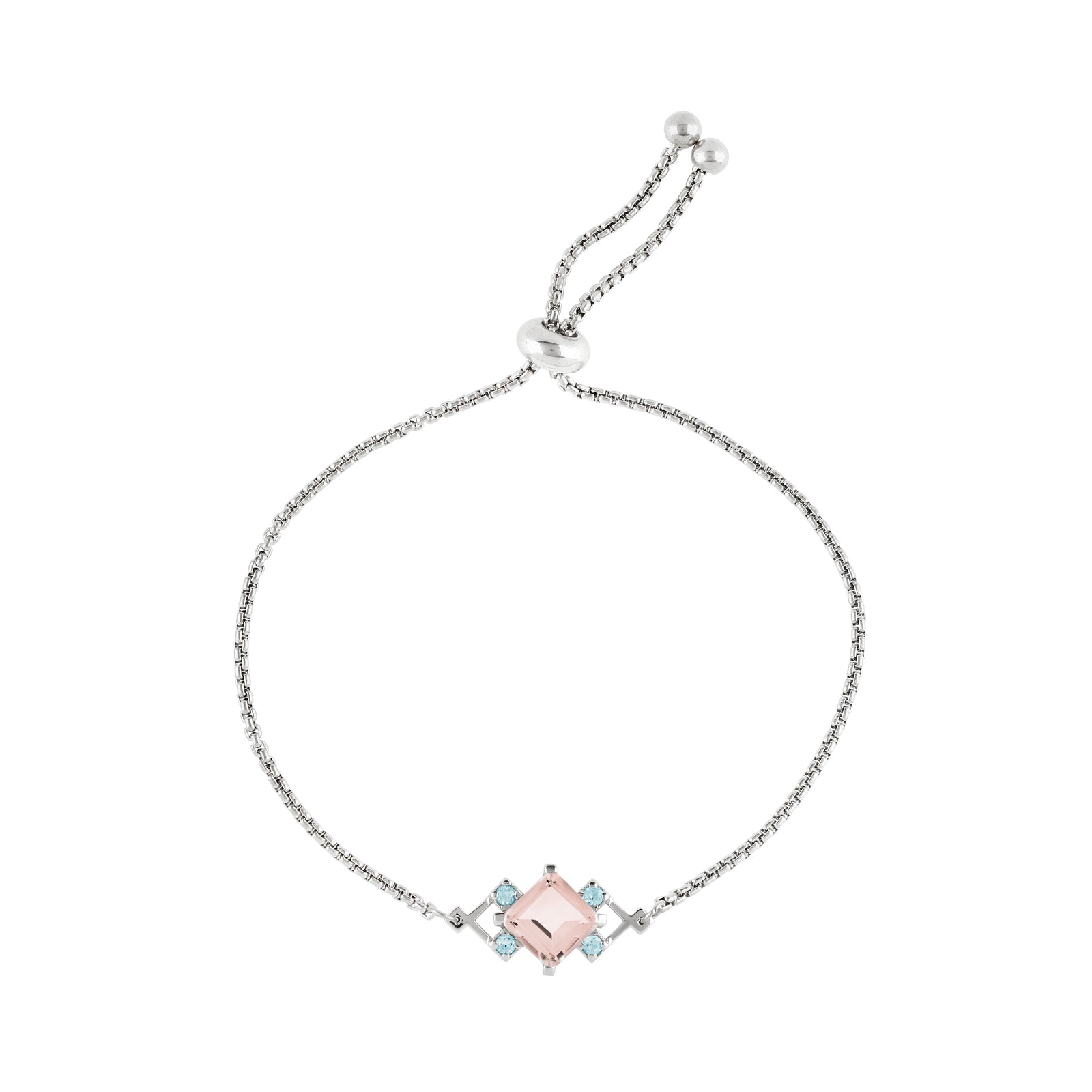 Reconceptions Bracelet - Rhodium - Pink