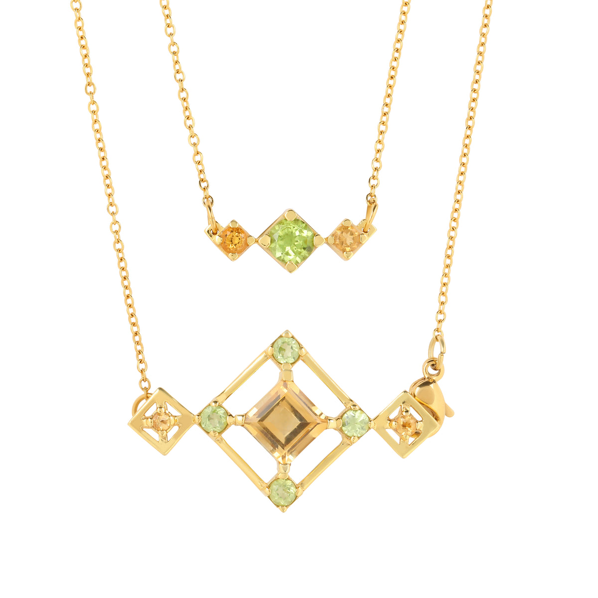 Reconceptions Long Necklace - Gold - Yellow