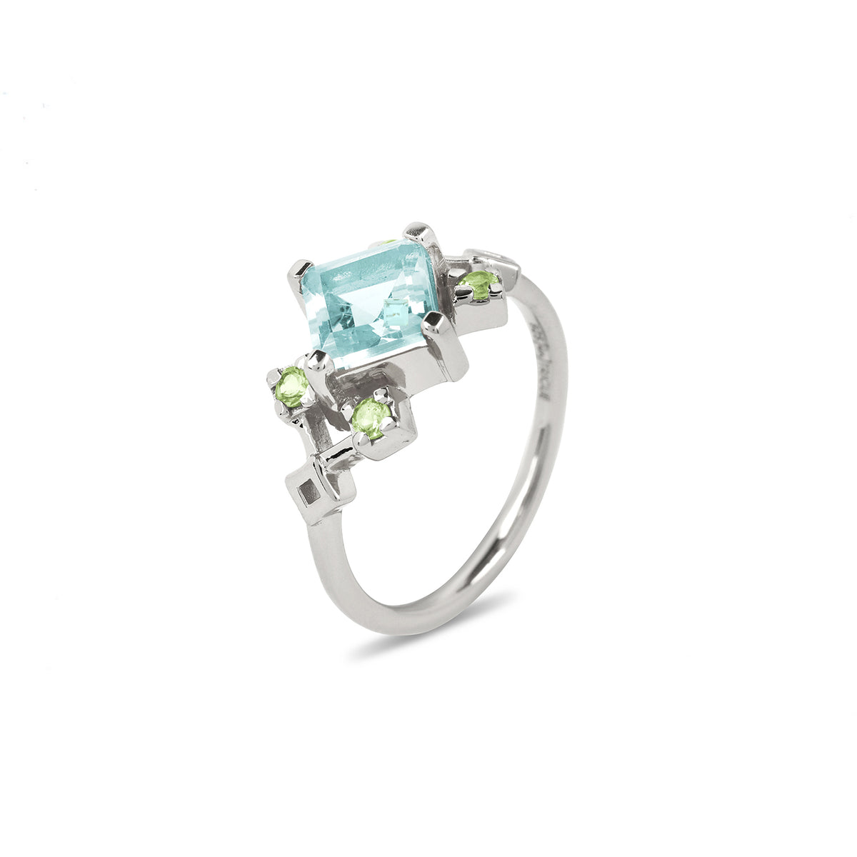 Reconceptions Ring - Rhodium - Blue