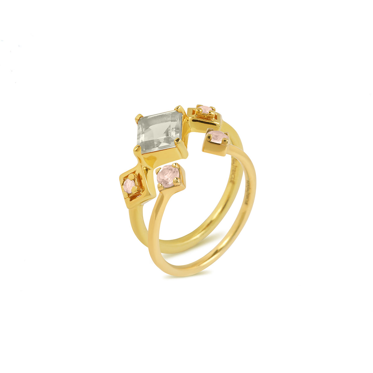 Reconceptions Stackable Ring - Gold - Green