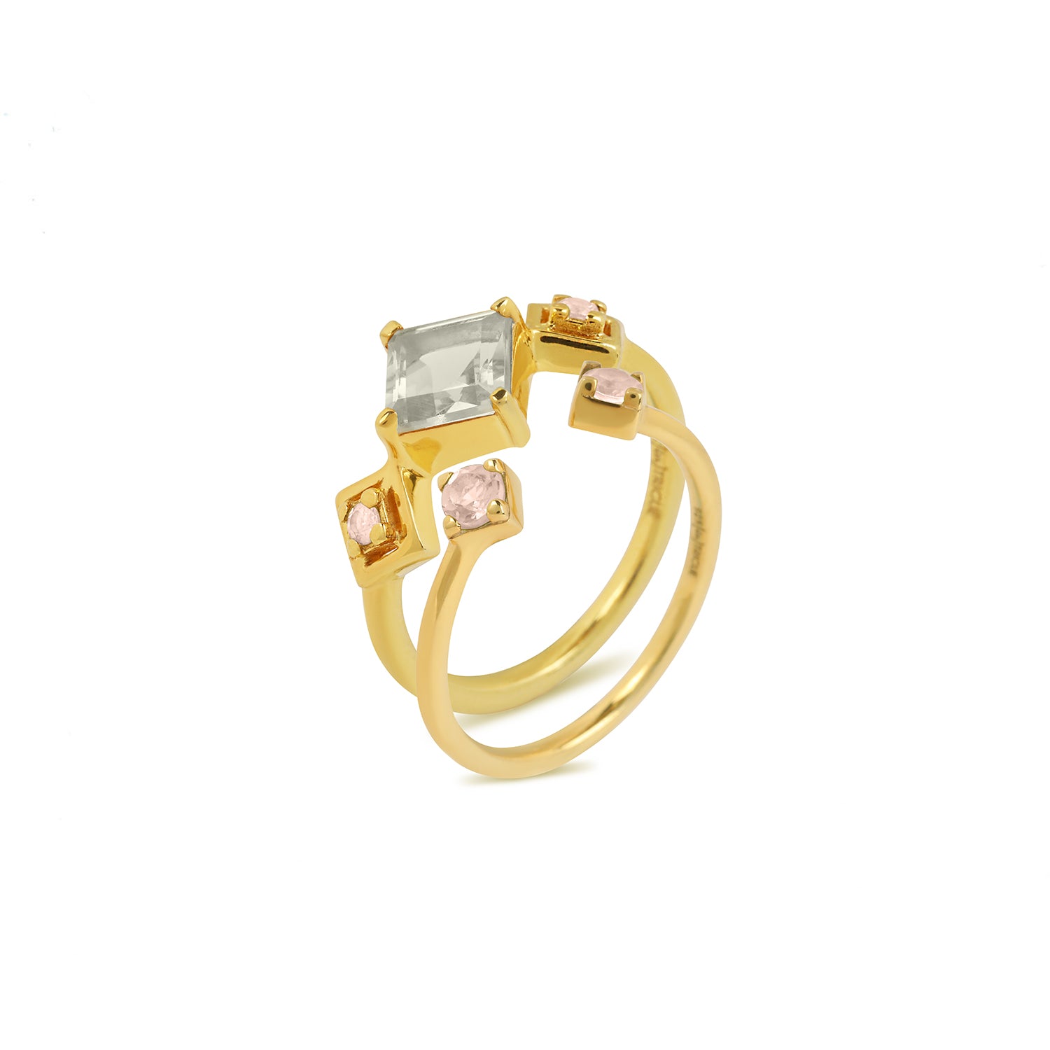 Reconceptions Stackable Ring - Gold - Green