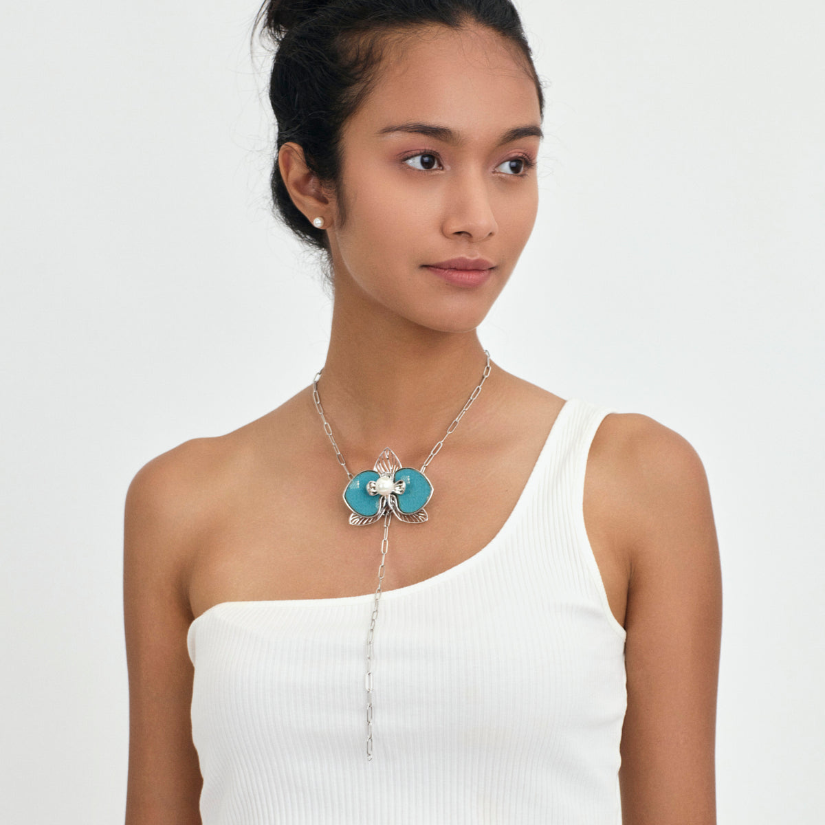 [IN]TRIGUE X SIA Bloom Brooch / Necklace Set - Rhodium