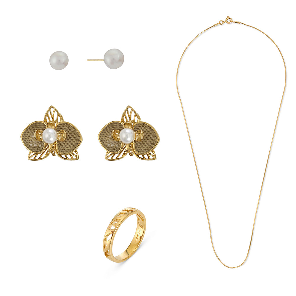 Gold earring sale sets